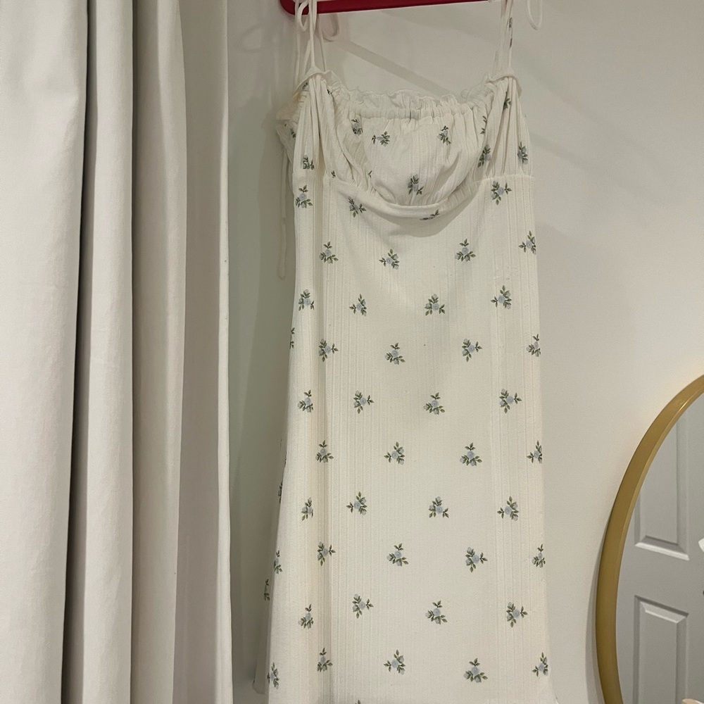 Princess Polly Cream Floral Mini Dress